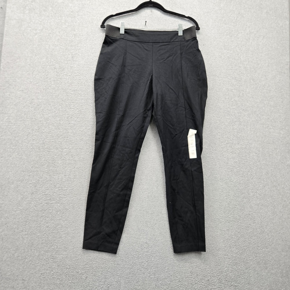 A New Day Women Pants 10R Black Ankle Skinny Slim 25" Inseam Stretch NWT